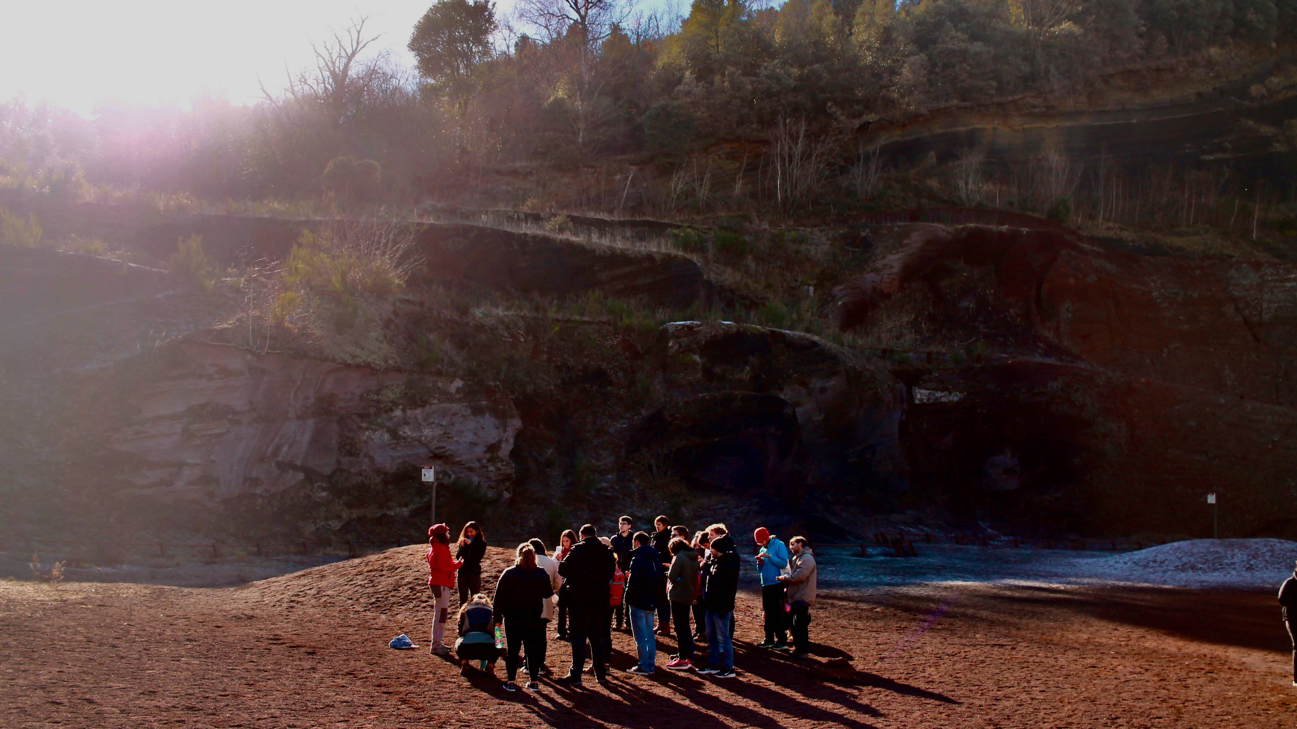 wwcs2024 participants in a volcano